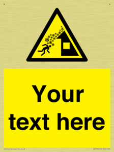 Custom warning roof avalanche